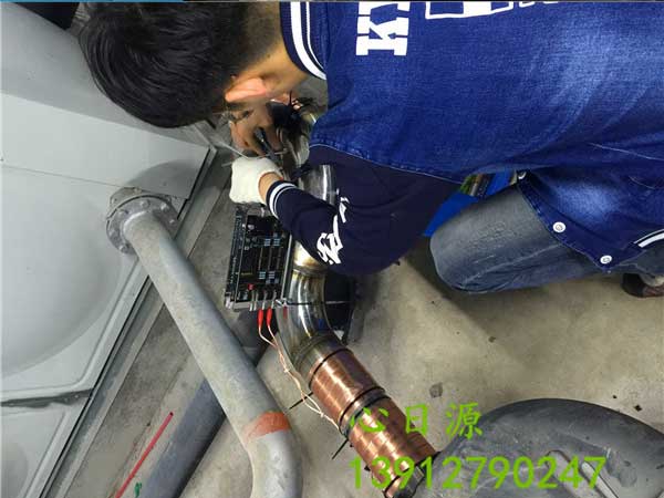 沃肯電子除垢儀安裝現場